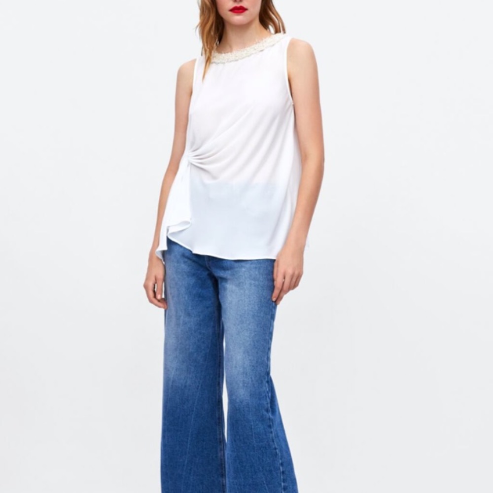 Zara sleeveless blouse NWT